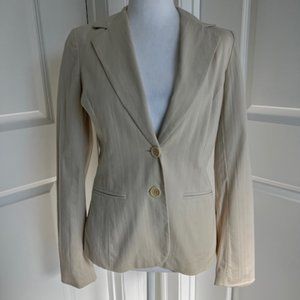 KENNETH COLE NEW YORK - WOMENS BLAZER CREAM - SIZE 4